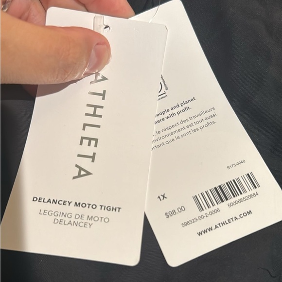 Athleta Delancey Moto Tight // Black - Picture 12 of 16